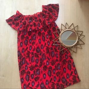 missguided | red off-shoulder mini dress